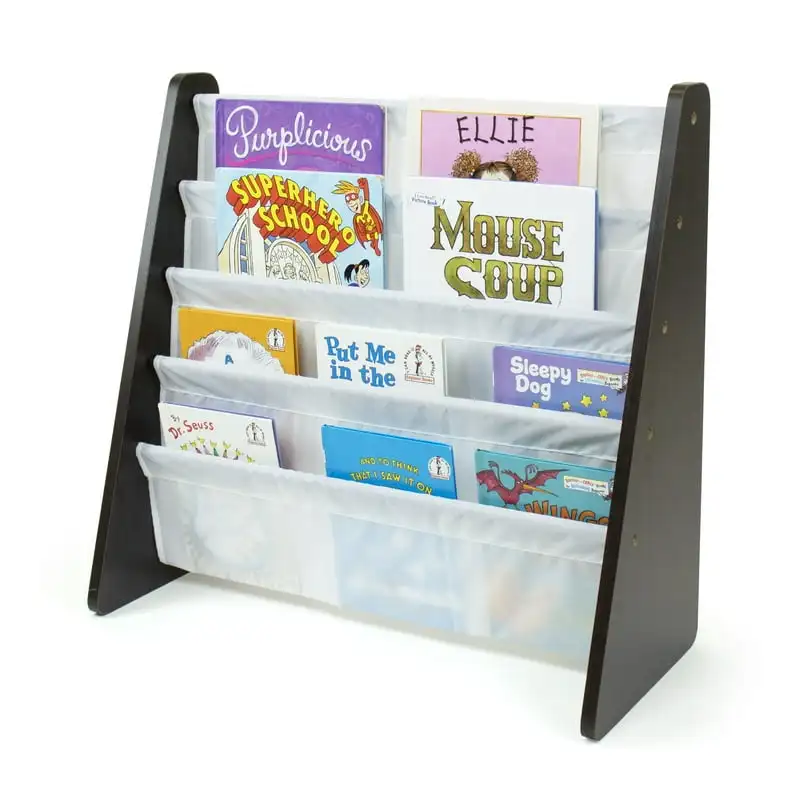 

Bookshelf with 4 Shelves Book Organizer, Espresso