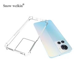 Clear Soft TPU Shockproof Back Cover with Airbag Buffer Full Protection for OnePlus Ace Racing (Transparent)