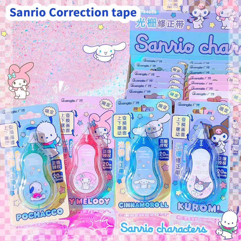 back to school supplies sanrio Stationery items school useful kuromi correction tape cinnamoroll corrector Corrective tape