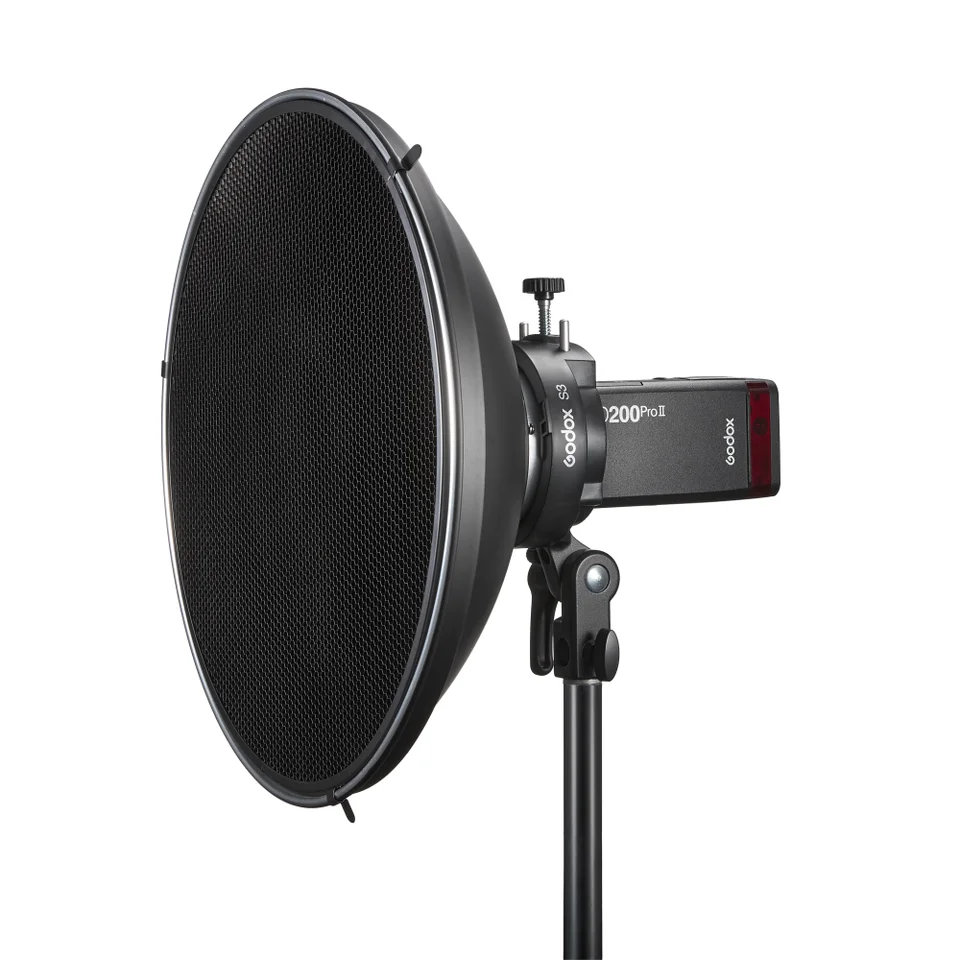 Godox S3 Hot Shoe S-Type Bowen Mount with Bowen Mount for