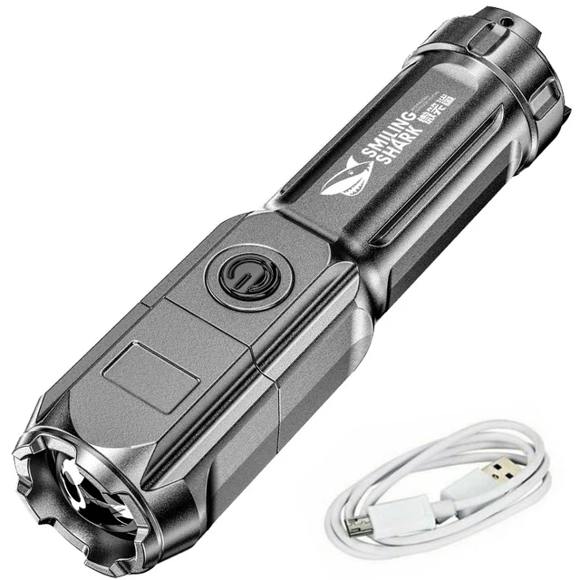 Flashlight Strong Work Light Rechargeable 3 Modes Xenon Lights Camping LED Luminous Torch Lamp Night Outdoor Flash Light 622A