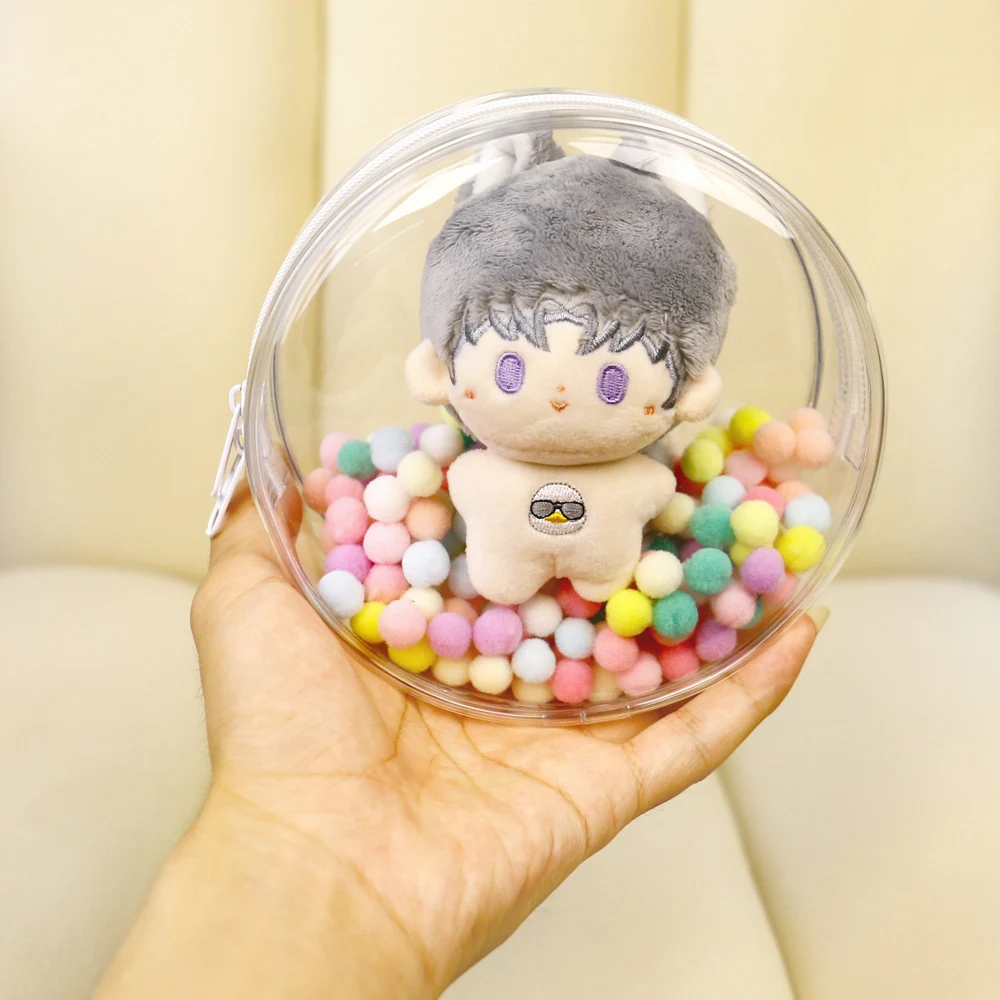 Toy Storage Case Circular Storage Case For 10cm Doll Display Box PVC Plush Doll