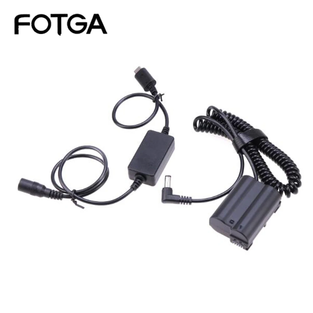 Fotga Pd-5521 Dc Accoppiatore Ep-5B Dummy Batteria Per Nikon Z5 Z6 Z7 1 V1 D500 D600 D610 D7500 D7100 D7200 D7500 D800 D8 10 Telecamere