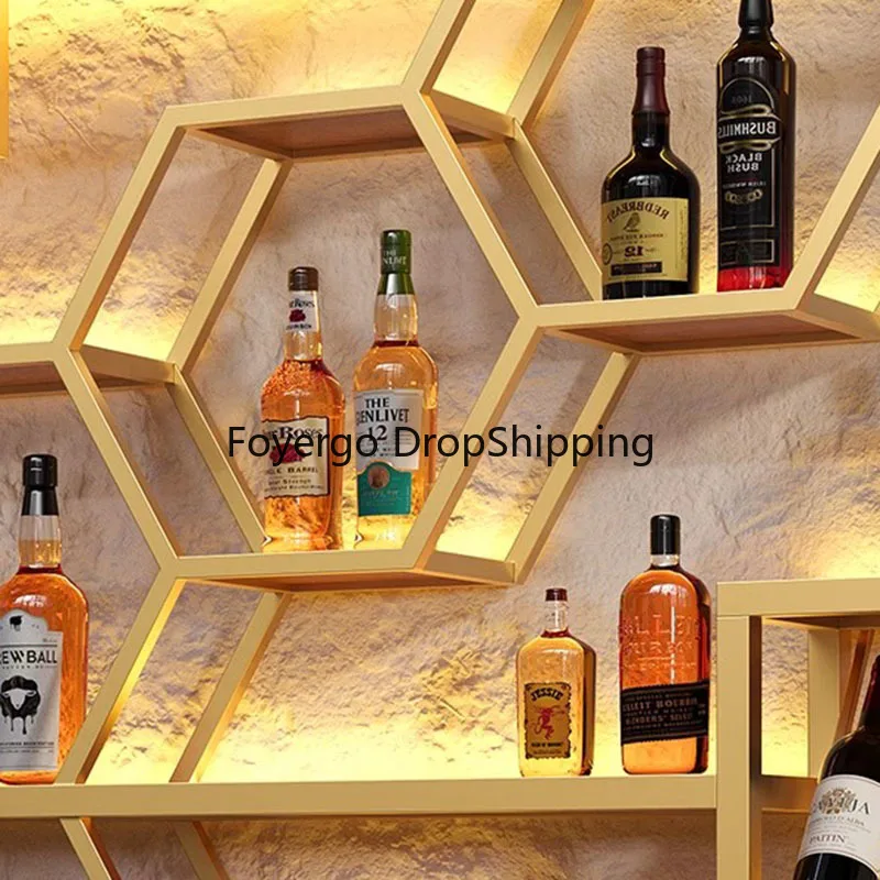 Wall Mounted Mini Wine Rack Display Cabinet Bar Liquor Wine Cabinet for Living Room Beverage Vitrinas 장식장 Garden Furniture Sets