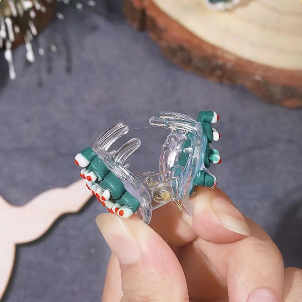 Bangs Clip Hair Accessories Jewelry Gift Hairwear New Year Hair Crab Christmas Hair Clip Korean Style Barrette Mini Hair Claw