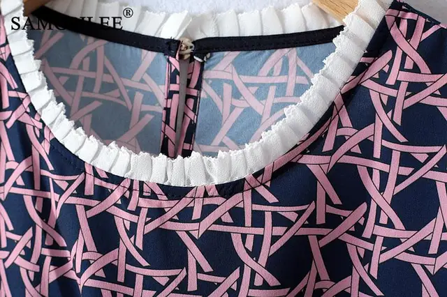 프리츠 로얄 기하학적 드레스: 세련되고 가문적인 여름 스타일