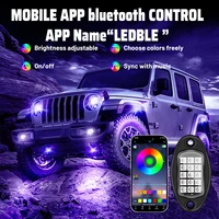 12V RGB Lights Car Chassis Undergolw Decorative Ambient Lamps LED Backlight Smart Decorative Atmosphere for Boat Jeep Off Road - Image 5