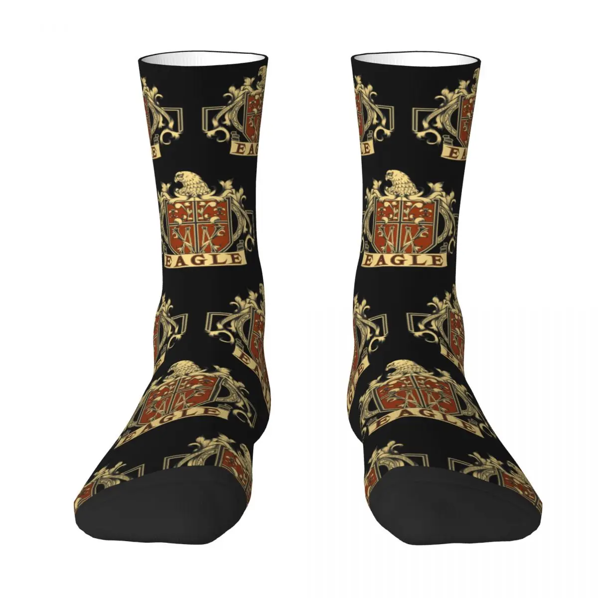 

Badge Adult Socks Badge, vintage decoration, Eagle, classical, architectural lines, dark Unisex socks,men Socks women Socks