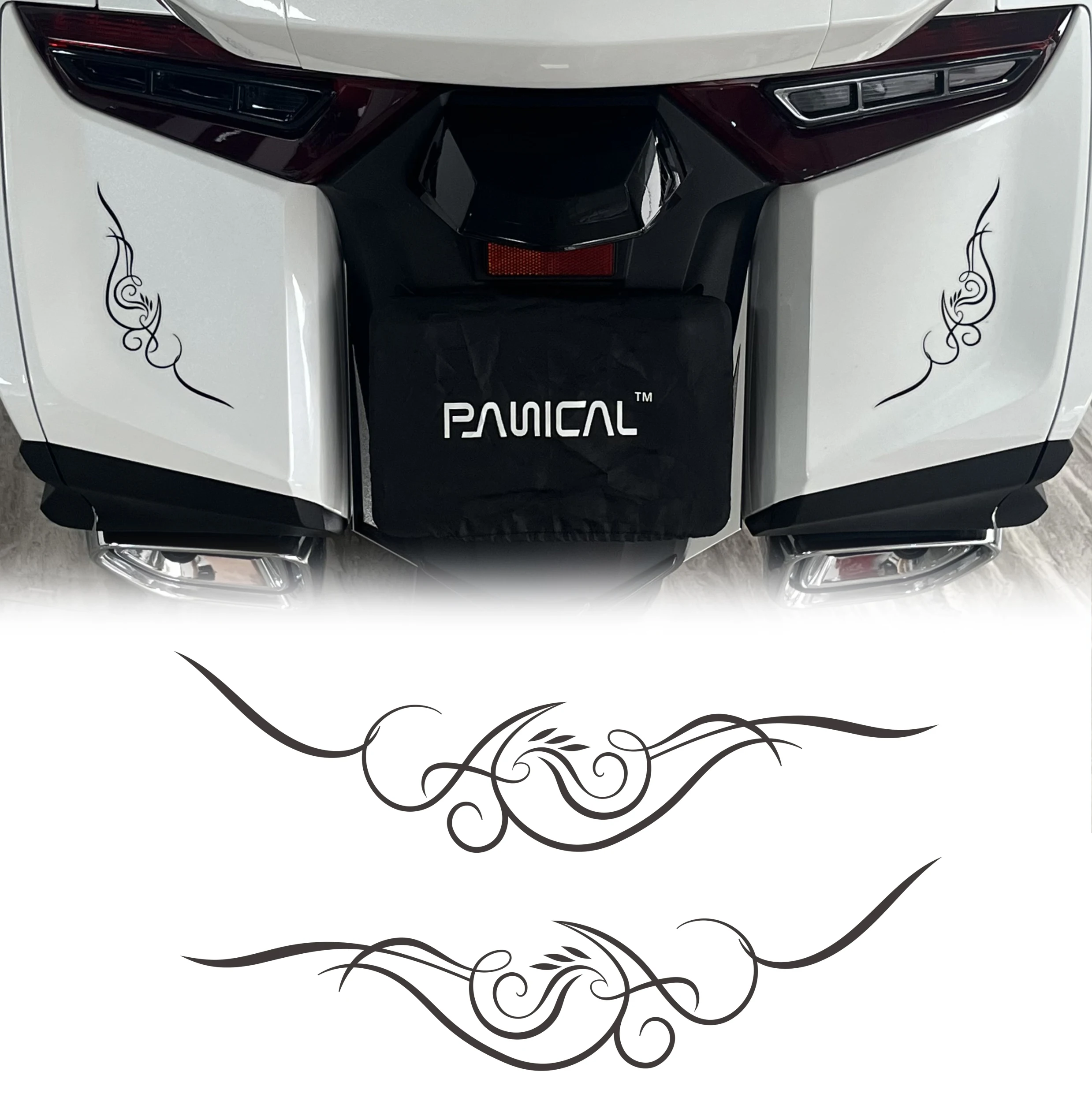 Panical Trunk Headlight Trim Full Bike Body Sticker Sign Badge Protect für Honda Gold Wing GL1800 GL1800B F6B 2018-2026 – Detail 4