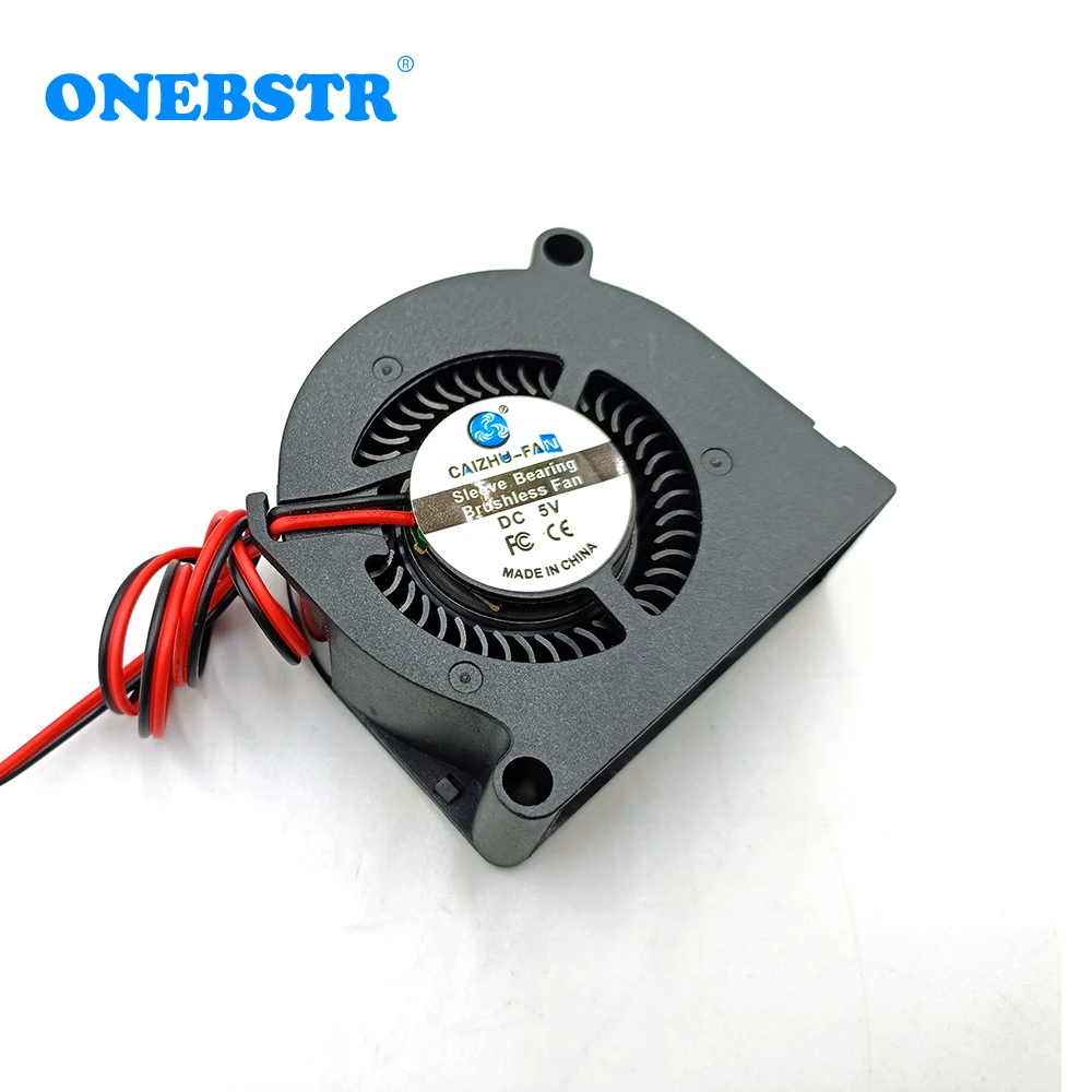Brushless Cooling Turbo Fan Sleeve Bearing Acessórios para Projetores Turbina Blower Large Air Outlet dc 5v 12v 24v 5020 - Imagem 2