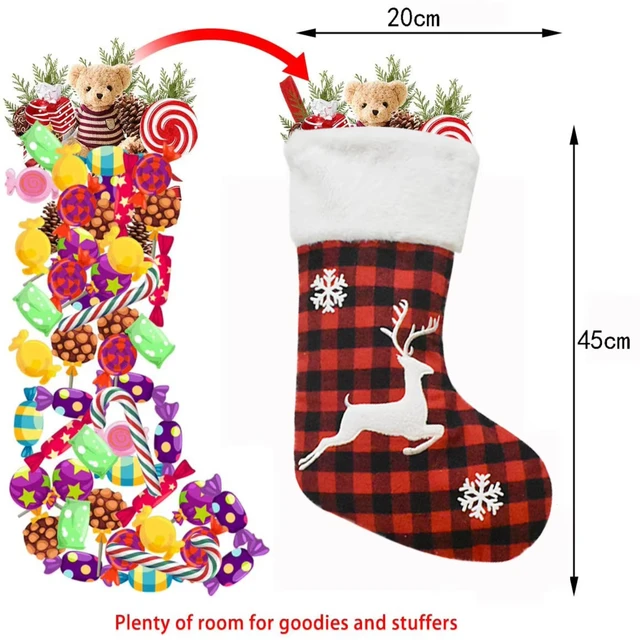 New Year Christmas Stocking Sack Xmas Gift Candy Noel Christmas Decorations for Navidad Sock Christmas Tree Decor - Image 4