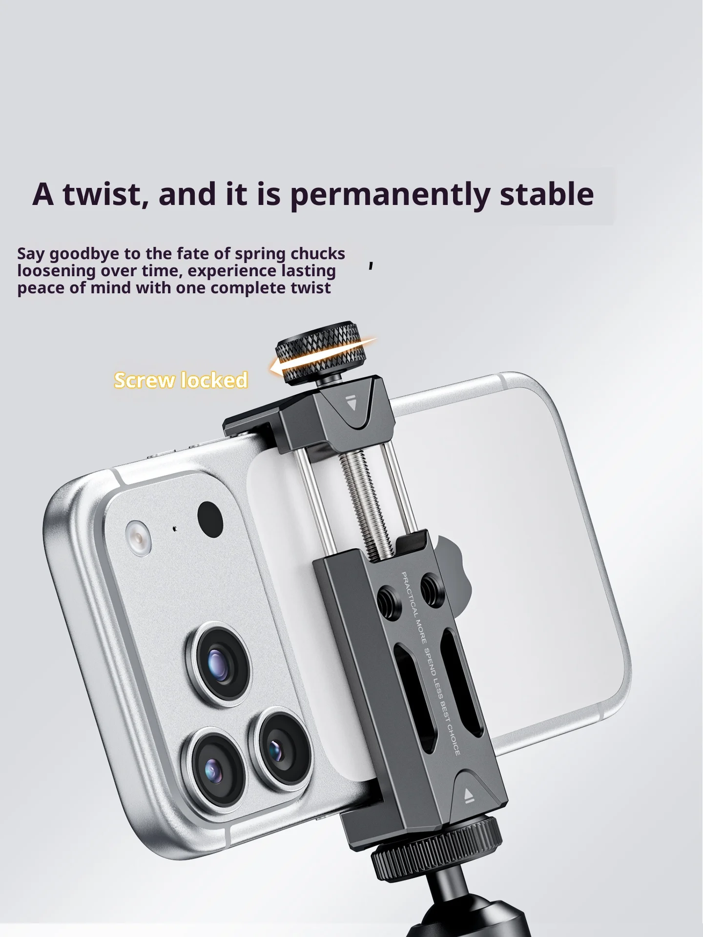 E10 Phone Mini Tripod Aluminium Smartphone Stand with - Image 4