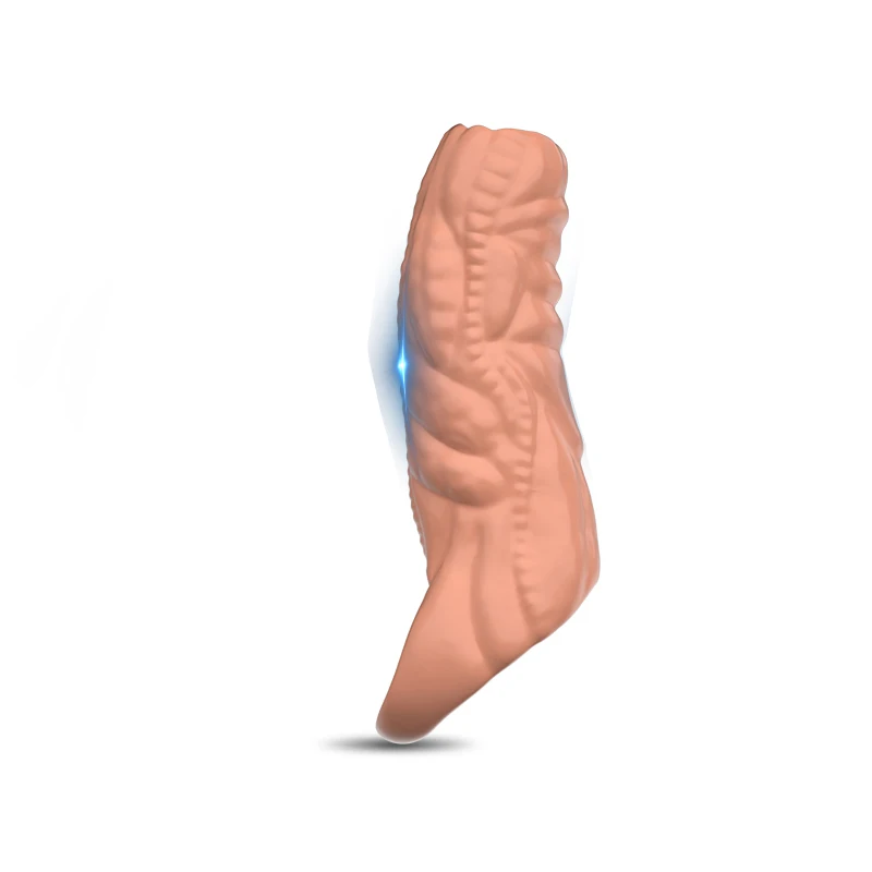 Men Penis Extender Sleeve Reusable Comdom Delay Ejaculation Penis Sleeve Dick Male Dildo Sex Toys for Men Adult 18+ Erotic Goods