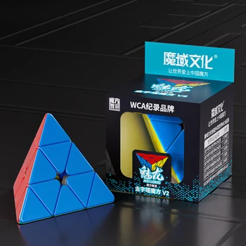 [Picube] MoYu Meilong Pyraminx V2 3x3x3 Pyramid Magic Cube MoFangJiaoShi 3x3 Cubo stickers Magico Puzzle Cube Gift Macaron 1