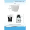 Smart Bidet Toilet, Foot Sensor Operation and Heated Seat with Integrated Multi Function Remote Control, Toilet Smart 6