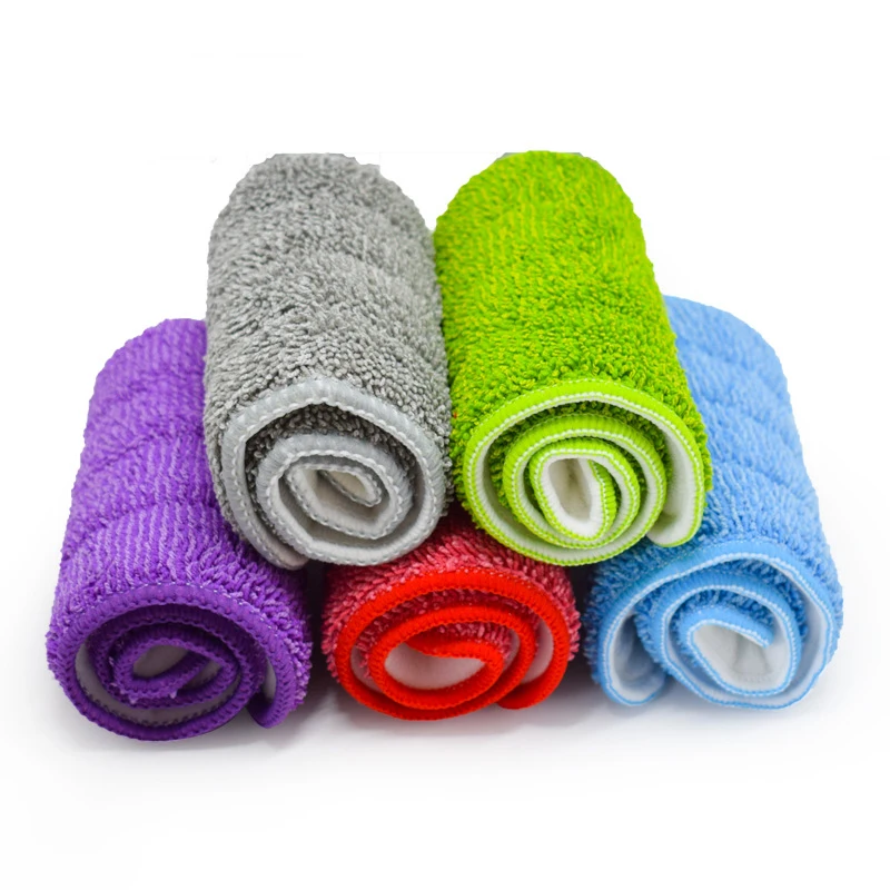 

Fiber 14*42cm Practical Reusable Mop Pad Cloth Replacement Color At Random Washable Household Floor High quality
