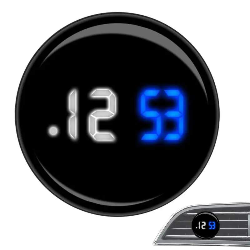 Tiny Digital Clock Dashboard Clock For Car Stick On Touch Control Orologi Per Auto Convertibile Suv Travel Camper Auto Car