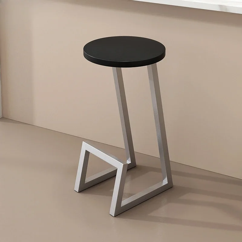 Nordic Minimalist Bar Stool, Creative Restaurant Seats, Iron High, Footed Dining Chairs, Versatile Scene, Counter Stools, Alien