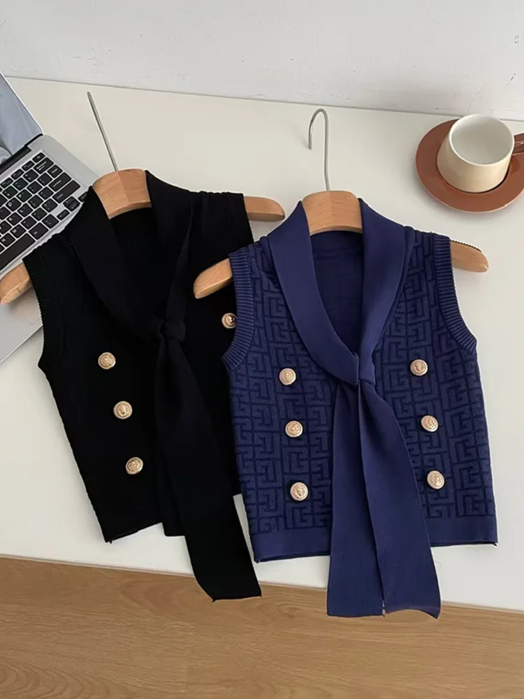 Autumn Knitted Sweater Vest for Women