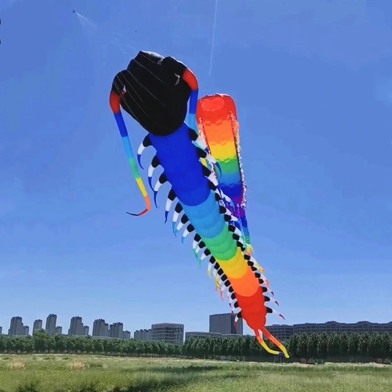 free shipping 18m Centipede Kite soft kite giant kite professional wind kites for adults weifang kite store inflatable toy flies 4
