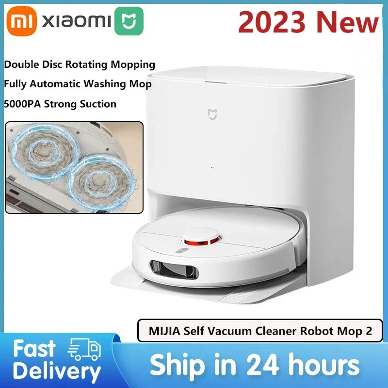 

Xiaomi Mijia 5000PA Self Cleaning Vacuum Robot Mop 2 Smart Robot Vacuum Cleaner Tools Surging Fan LDS Navigation OTA Upgrade