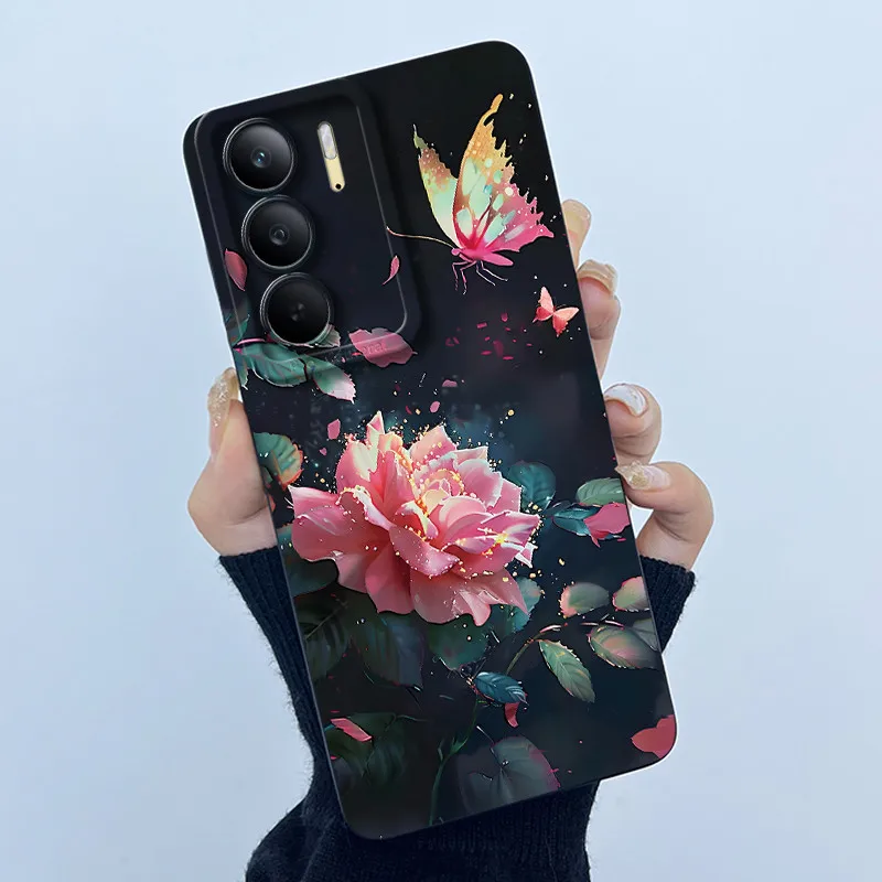 Fashion Simplicity Painting Matte Silicone Phone Case - 6.72'' Bumper Cover