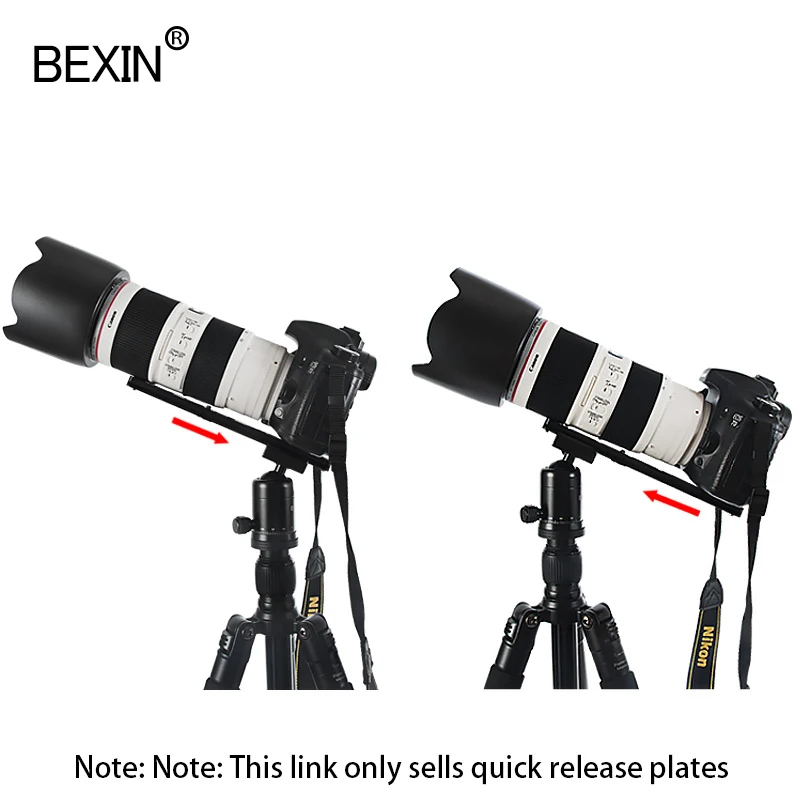 PU 퀵 릴리스 플레이트 삼각대 플레이트 카메라 스탠드 마운트 플레이트 dslr 1/4 나사가있는 arca 스위스 클램프 카메라 용 긴 어댑터