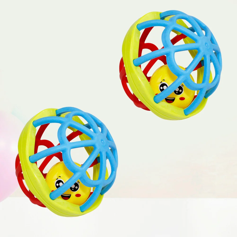 

2pcs Baby Grasping Ball Newborn Fitness Activity Ball Early Education Hand Catch Rattles Ball Toy