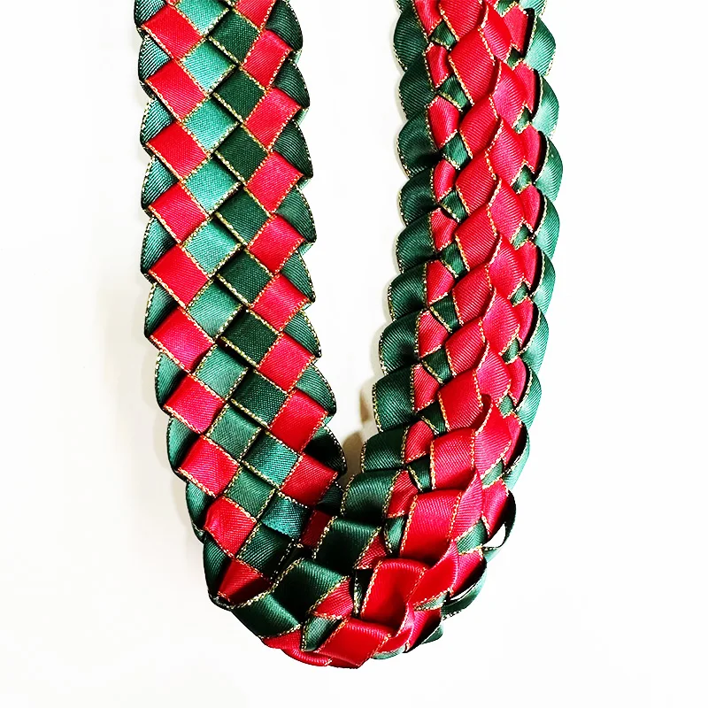Polyester Ribbon Flower Hawaii Leis Garland