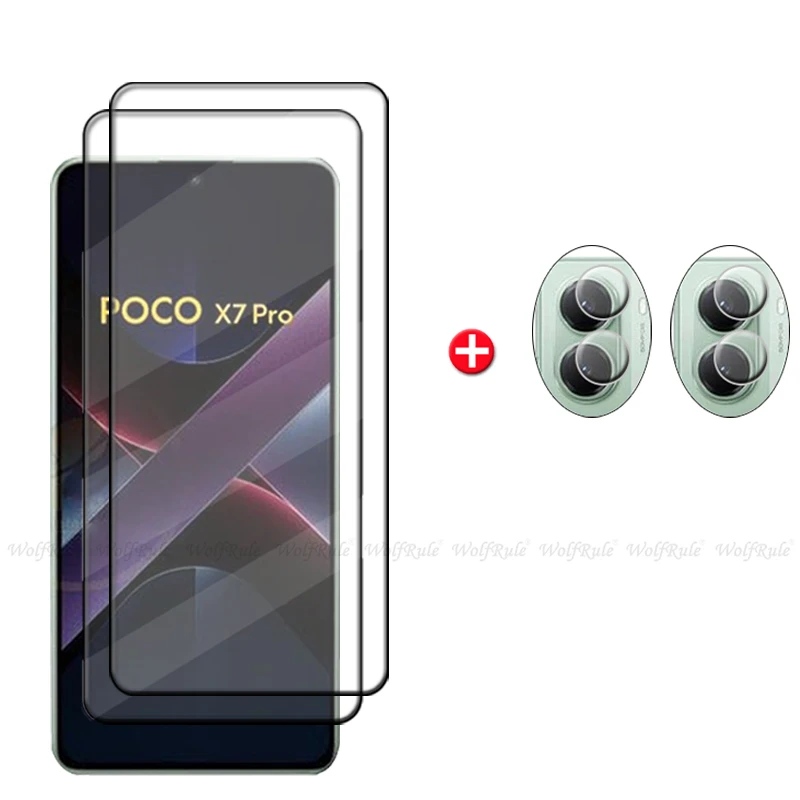 6-in-1 Tempered Glass & Full Screen Protector Set with Lens Protection