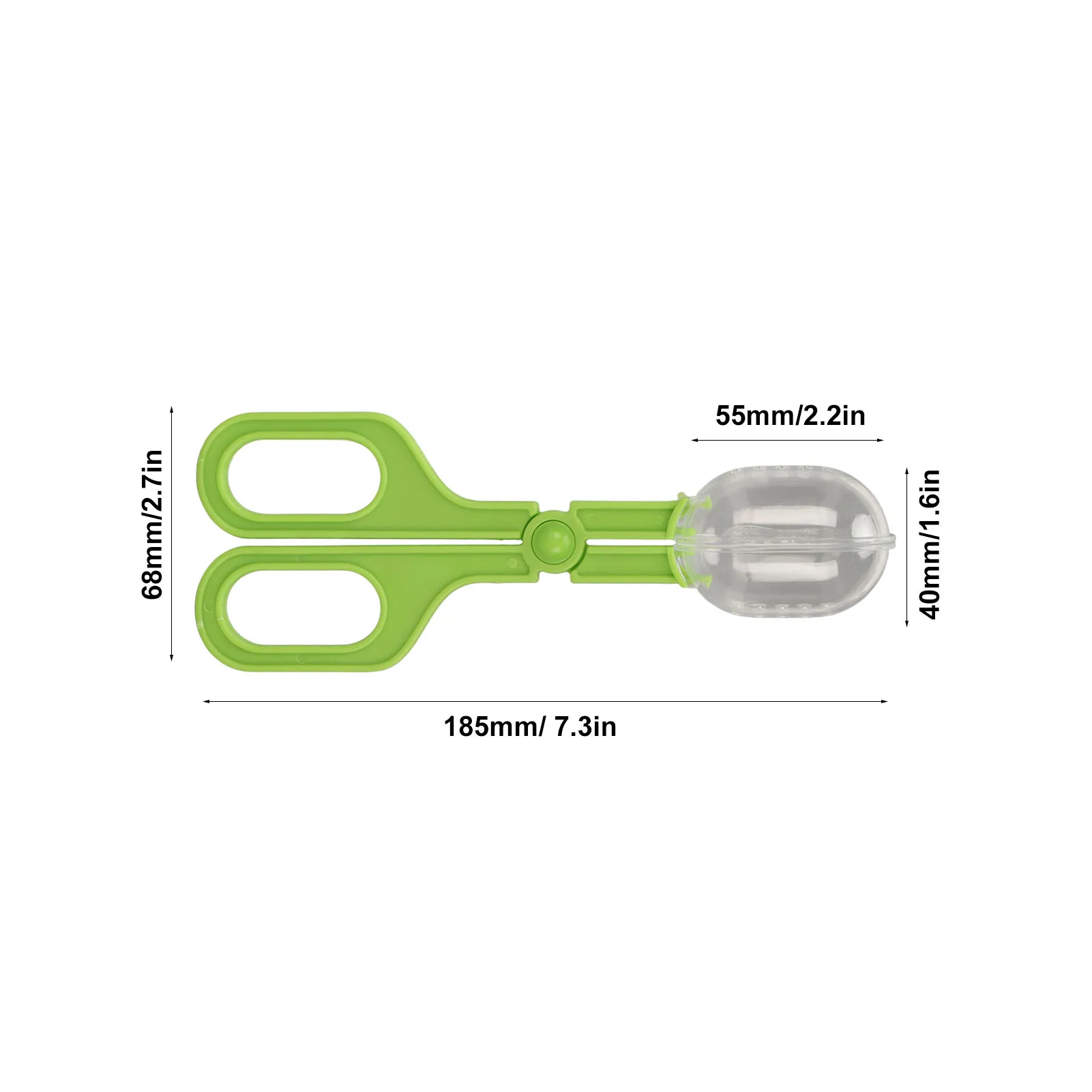 Reptile Feeding and Cleaning Tool Transparent Reptile Feeding Clamp Multipurpose Easy To Observe with Vents for Lizard for Frog