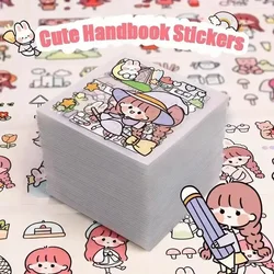 Assorted Pack of Cute Kawaii Cartoon Stickers for DIY Scrapbooking and Journaling (50 pcs)