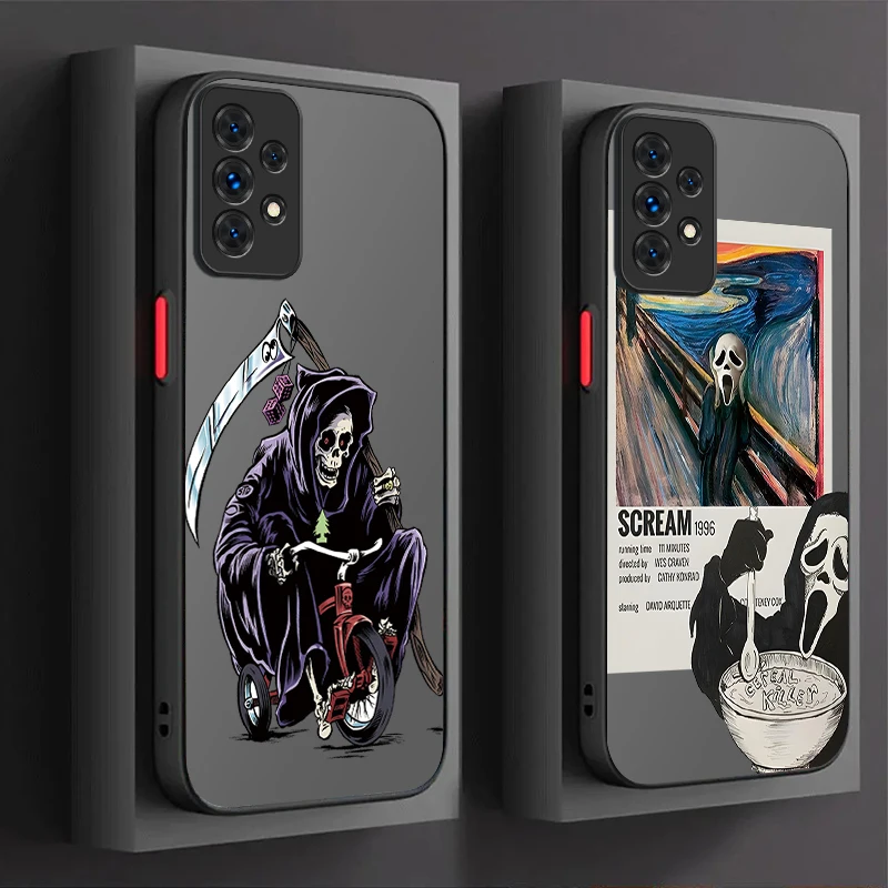 Scary Death Scream Ghost Soft Phone Case
