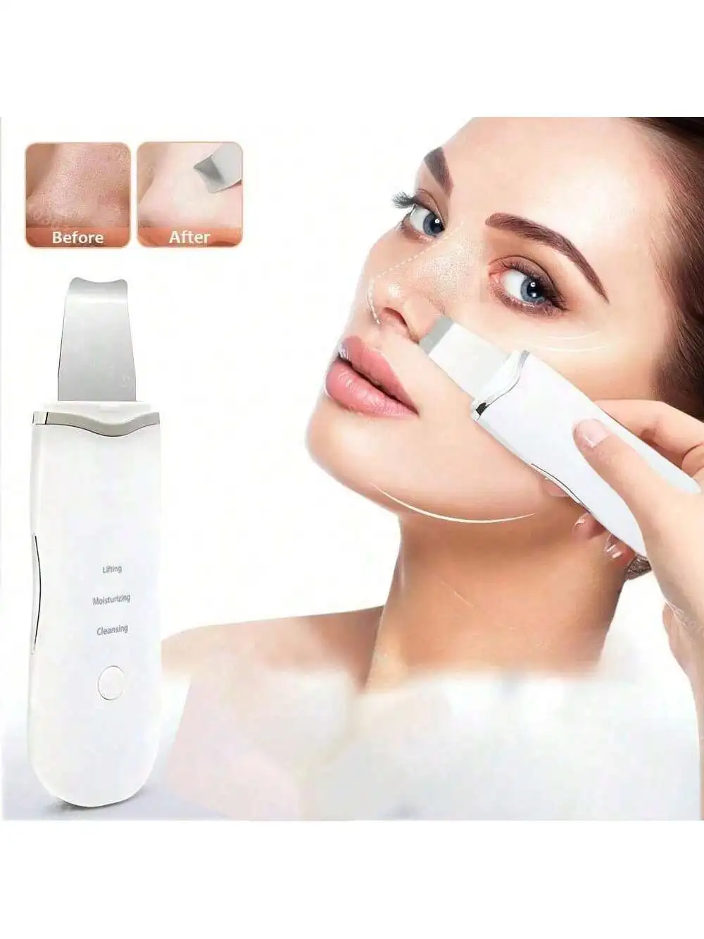 Ultrasonic Skin Scraper Deep Cleaning Facial Machine