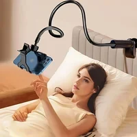 Adjustable Clip Phone Holder Stand Portable Flexible Lazy Bed Desktop Bracket Desk Mount Stand Base For iPhone 16 Samsung Huawei