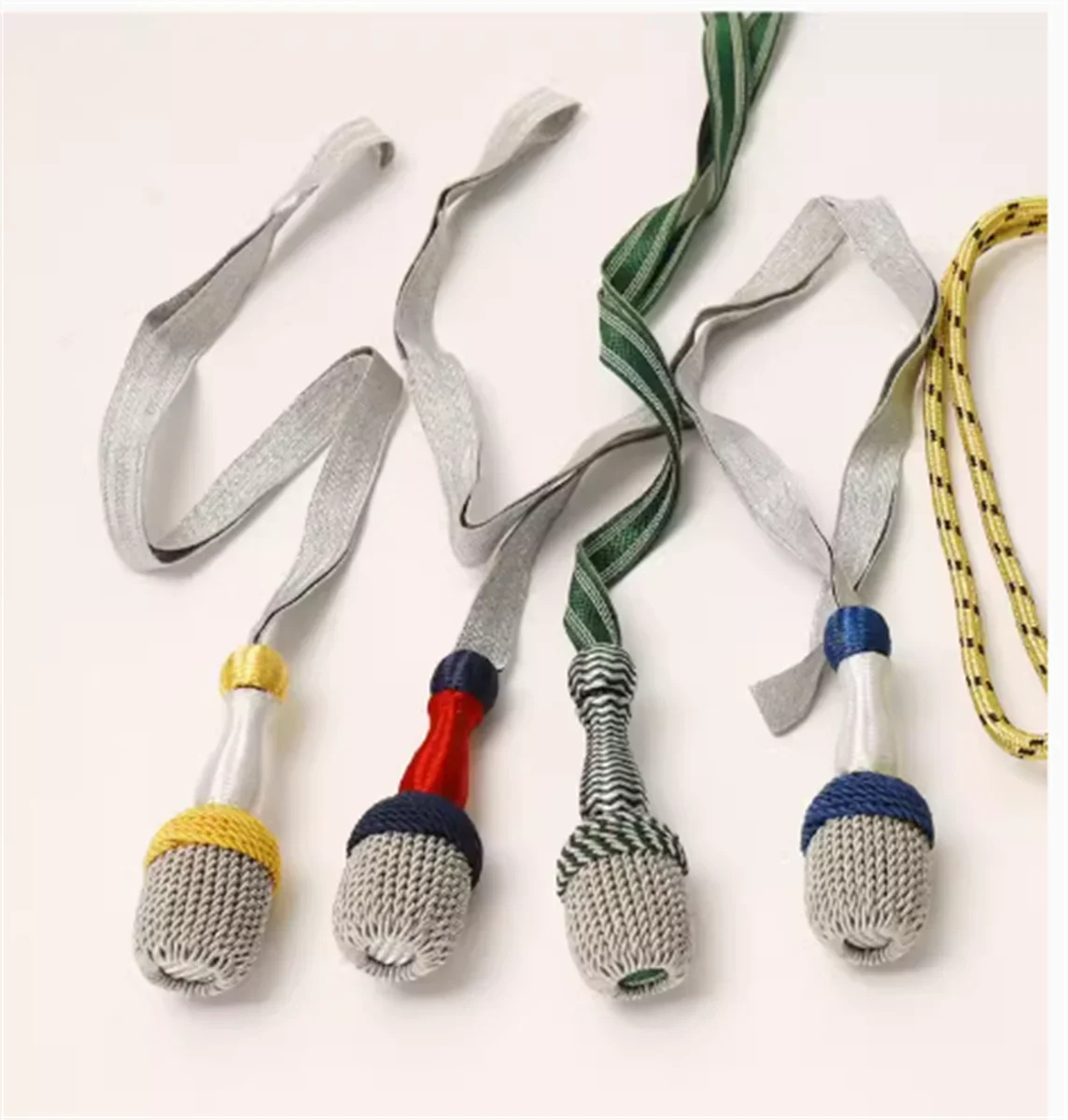 Fine replication of metal wire sword tassels and sword knot props in Germany and other countries