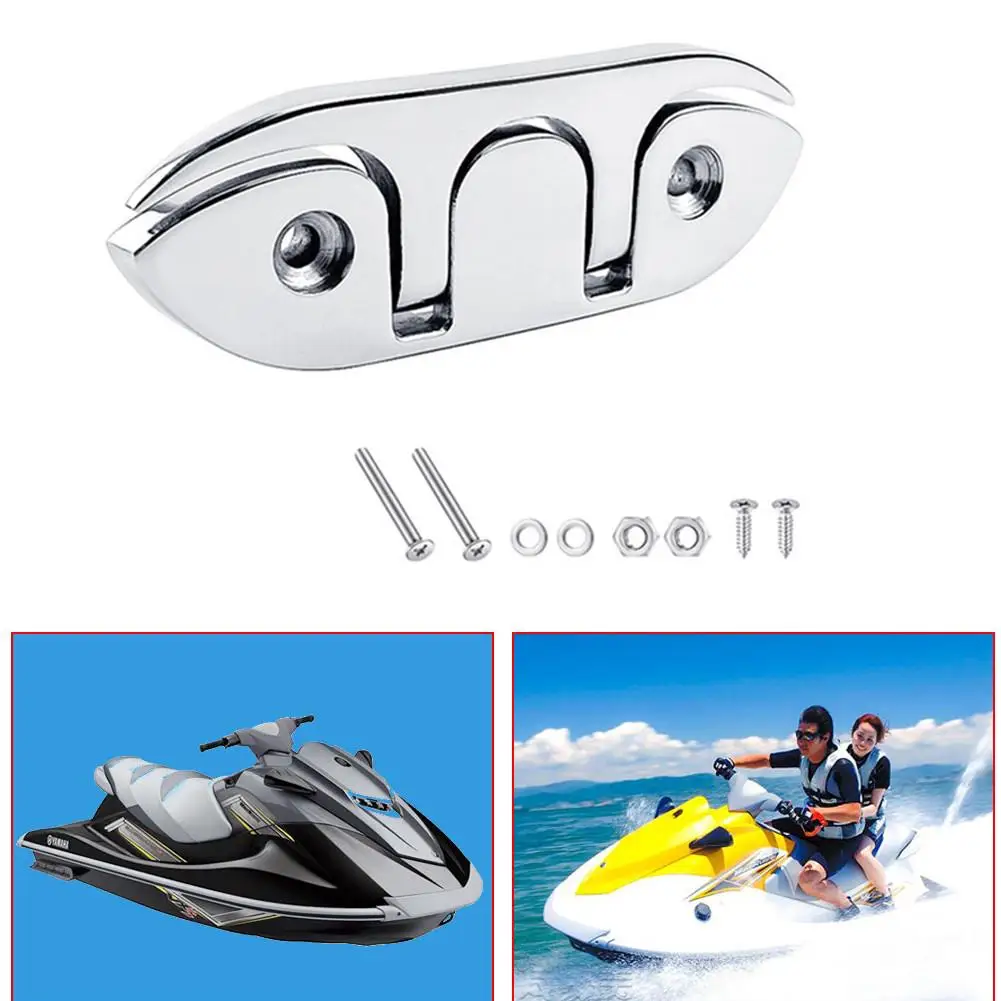 

2PCS/4PCS 316 Stainless Steel Boat Folding Cleats Flip Up Dock Cleat For Deck Boat Cleat Rope Cleats Folding Cleats 120mm