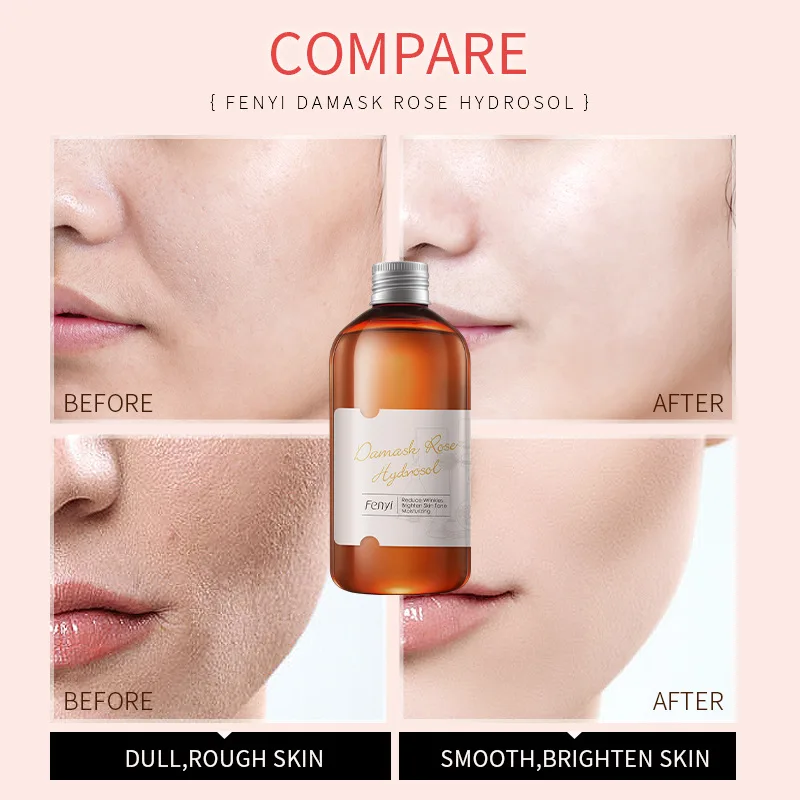 Face Care Rose Water Nourishing Skin Improve Dullness Anti Aging Facial Toner Damask Hydrosol