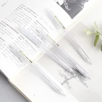 5 Pcs/Set Mechanical Pencil White Simple Automatic Pen 0.5/0.7mm for Students School Supplies Office Accessories Stationery 2