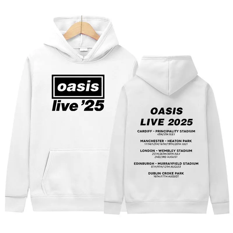 2025 O-Oasis Live 25 Tour Print Hoodie Men's Retro Long