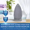 Steam Iron for Clothes 1800W with LCD Screen, Nonstick Ceramic Soleplate, Auto Shutoff, Anti-Drip, Self-Cleaning 4