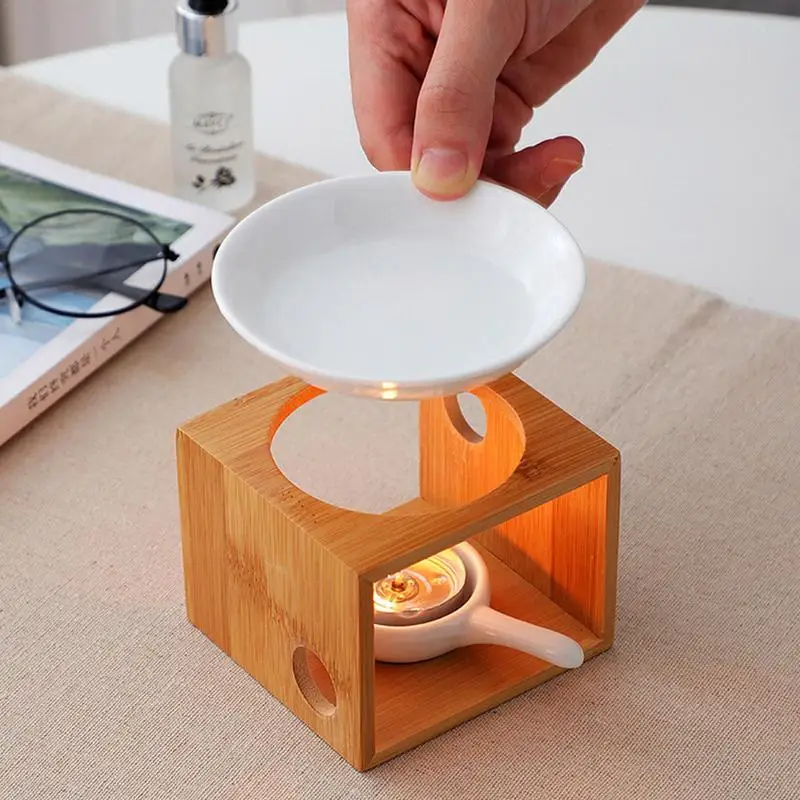 Essential Oil Burner Ceramic Tealight Candle Holder Wax Melt Burner Warmer  Furnace For Indoor Home Candlestick Decoration - AliExpress