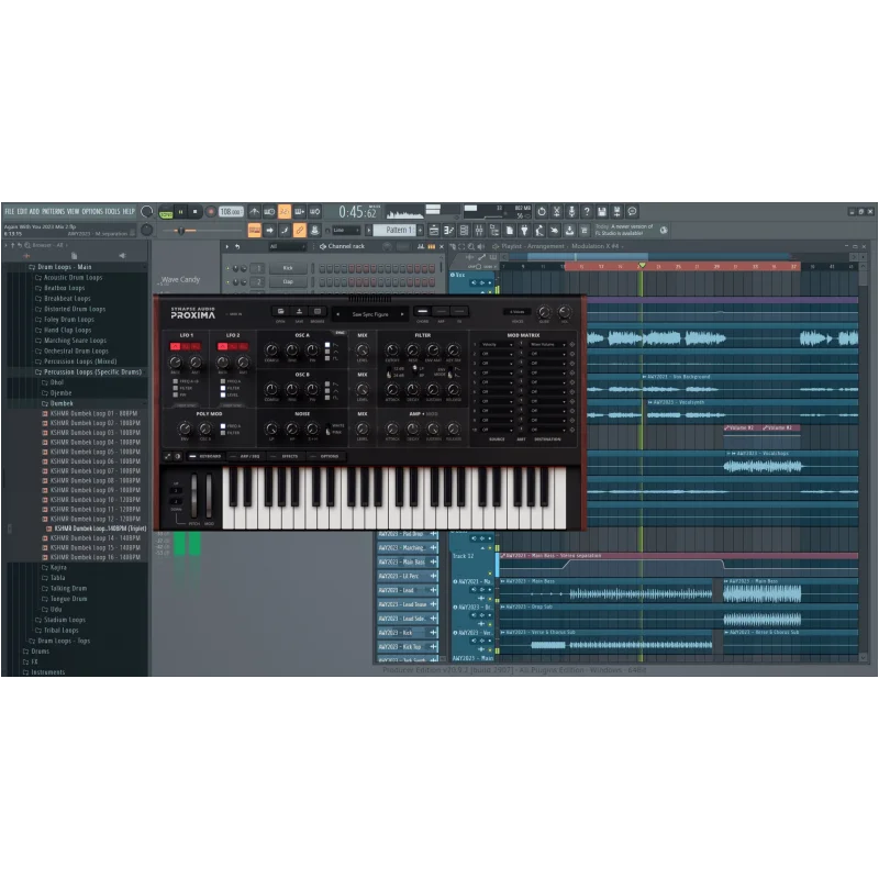 Synapse Audio Proxima 통합형 써티게이션 오실레이션 다기능 아날로그 신디사이저(WinMac용) 전문 음악 소프트웨어