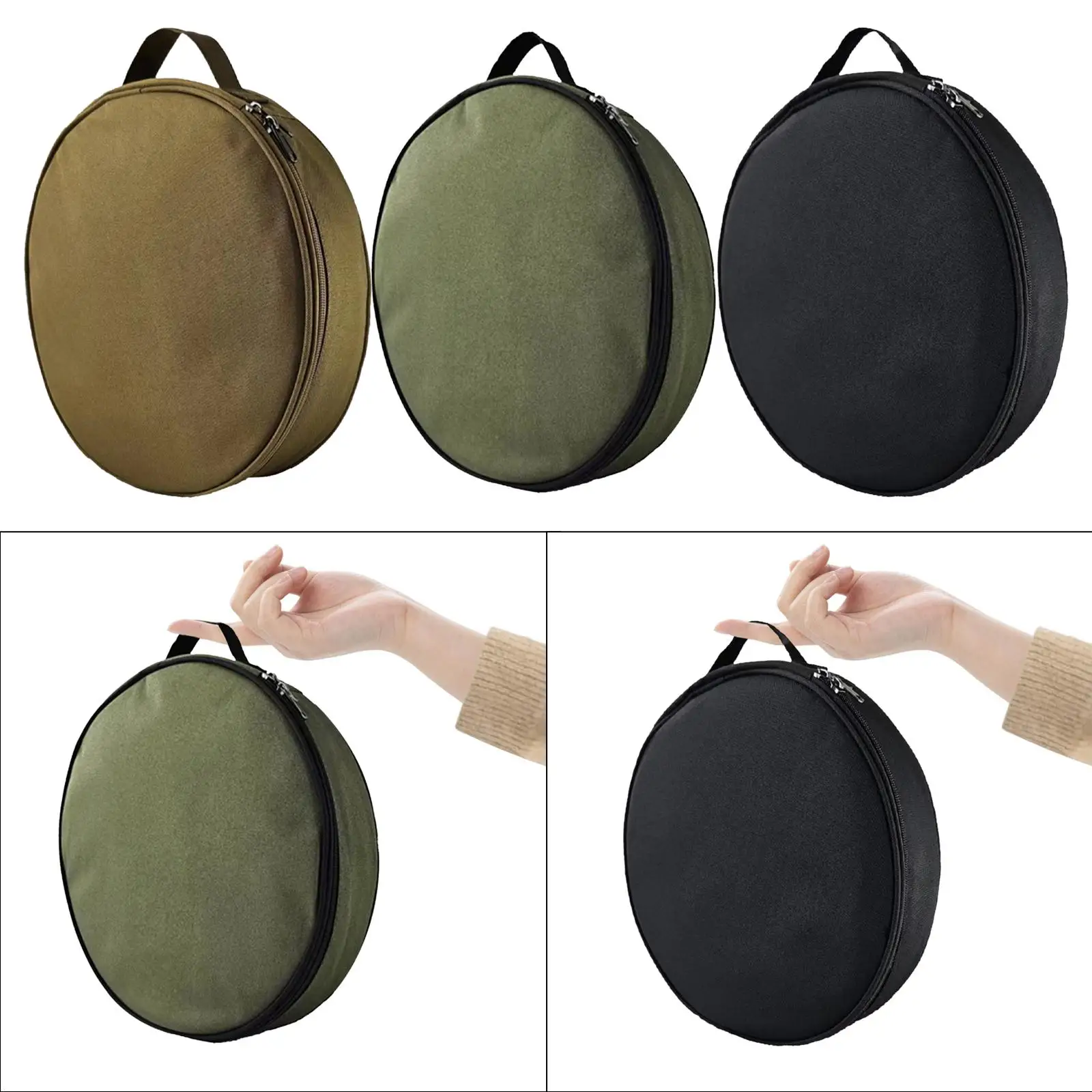 EV Cable Storage Bag Cord Hoses Organizer Accessories Wear Resistant Electric Car Load Bearing Handle Sturdy Round Cable Case charging cable organizer