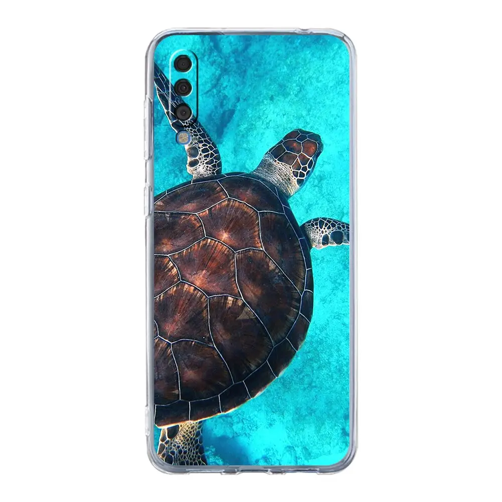 Lovely Cartoon Sea Turtle Ocean Blue Phone Case