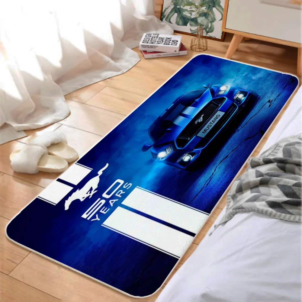 Living Room Mat for Hallway on the Floor Fords Mustang 50 Years Carpet in the Bedroom Rug Kitchen Foot Mat Home Decor Items Rugs 3