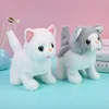 New Walking Kitty Plush Toy Electric Interactive Cat Stuffed Animal Meowing Tail Wagging Head Nodding Cat Pet Toy For Kids Gift 6