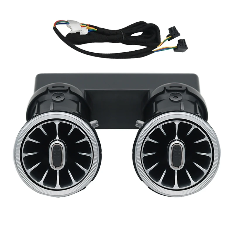 Rear Air Conditioning Vents 64Color LED Turbine Ambient Light For Mercedes Benz C /E/GLC/ Class