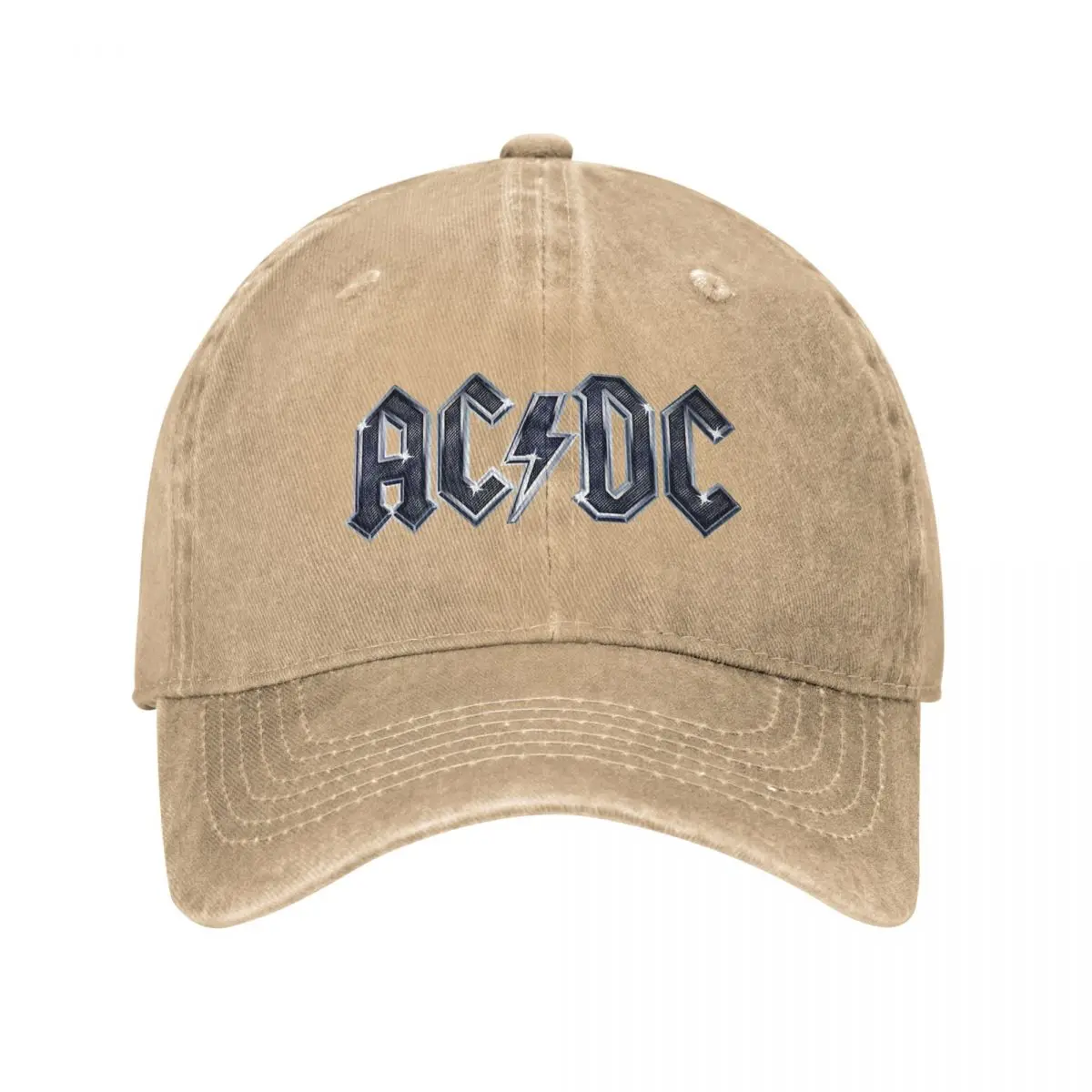 AC Heavy Metal Denim Baseball Cap DC Rock Music Band Outdoor Gym Trucker Hat Summer Couple Women Casual Sunscreen Snapback Cap 2