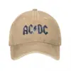 AC Heavy Metal Denim Baseball Cap DC Rock Music Band Outdoor Gym Trucker Hat Summer Couple Women Casual Sunscreen Snapback Cap 2